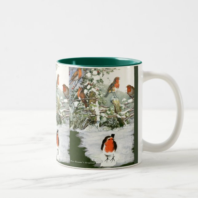 Scrapbook Robins Mug (Right)