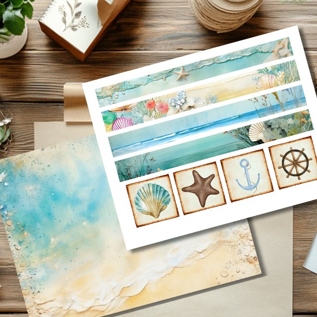 Scrapbook Summer Sailing Ephemera Accents (Creator Uploaded)