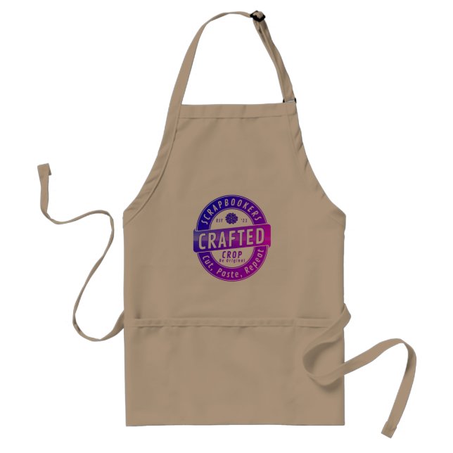 Scrapbooker Crafted “Cut, Paste, Repeat”  Standard Apron (Front)