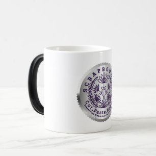 “Scrapbookers  “Cut, Paste, Repeat” Magic Mug