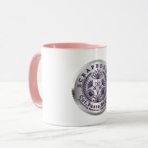 “Scrapbookers  “Cut, Paste, Repeat” Mug