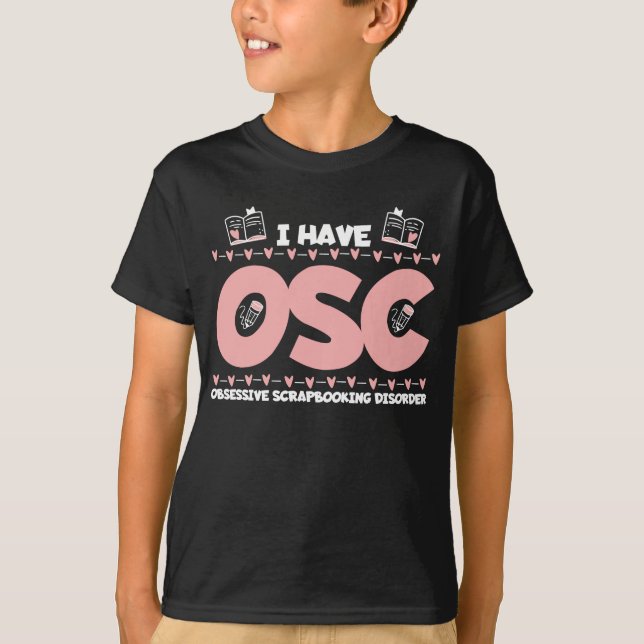 Scrapbooking addict Crafter Funny Crafty Book T-Shirt (Front)