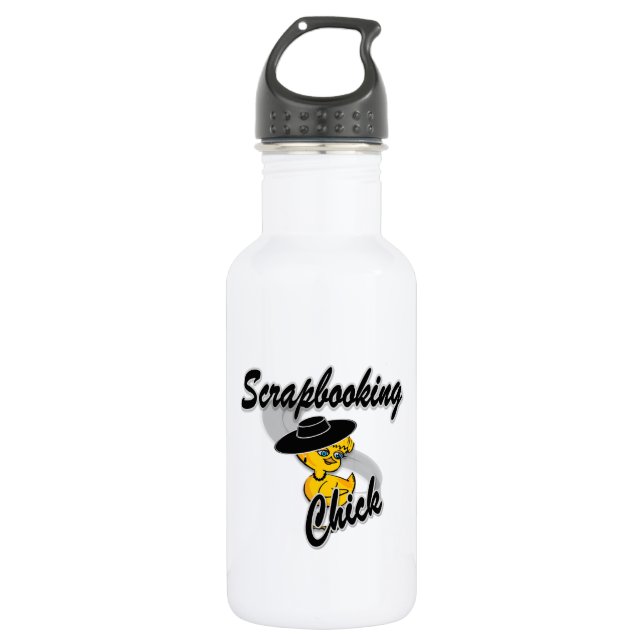 Scrapbooking Chick #4 532 Ml Water Bottle (Front)