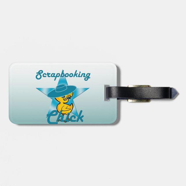 Scrapbooking Chick #7 Luggage Tag (Back Horizontal)