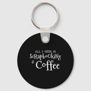 Scrapbooking Coffee Vintage  Key Ring