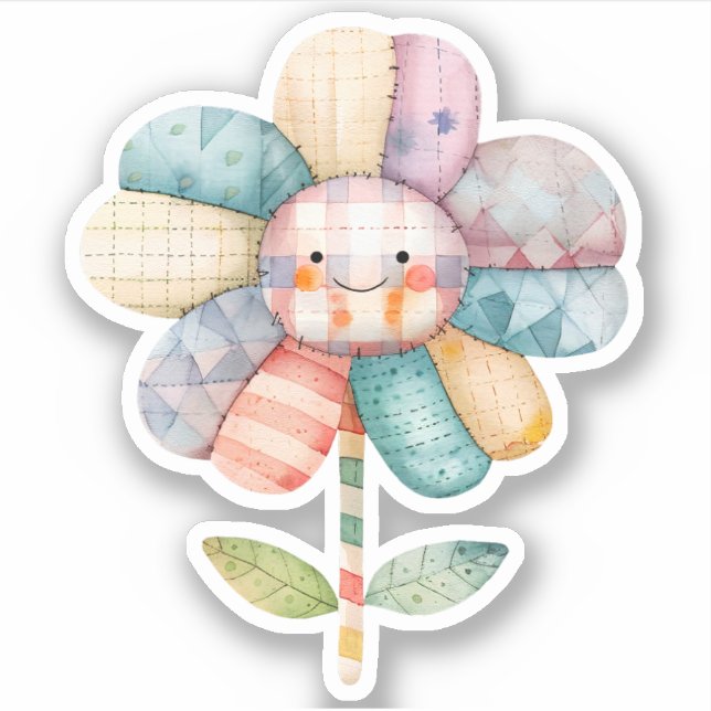 Scrapbooking Flower Sticker (Front)