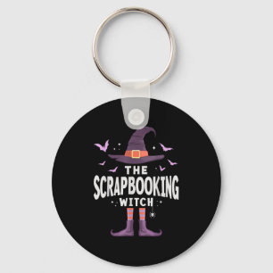 Scrapbooking Halloween Witch Matching Costume  Key Ring