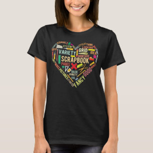 Scrapbooking Heart Crafting Hobby T-Shirt