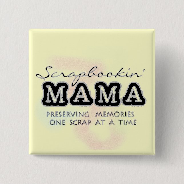 Scrapbooking Mama Tshirts and Gifts 15 Cm Square Badge (Front)