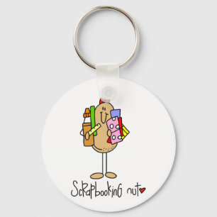 Scrapbooking Nut T-shirts and Gifts Key Ring