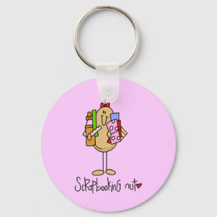 Scrapbooking Nut T-shirts and Gifts Key Ring