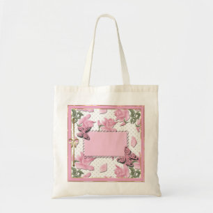 Scrapbooking pink tote bag