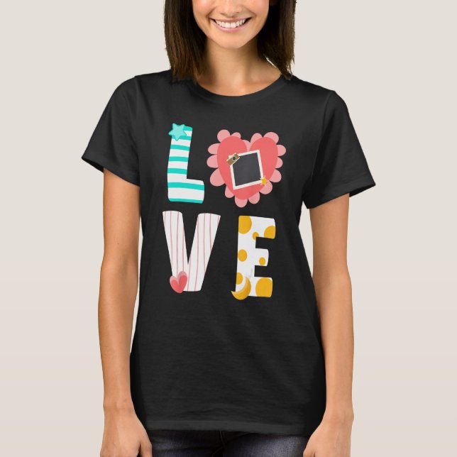 Scrapbooking Scrapbooker LOVE T-Shirt (Front)