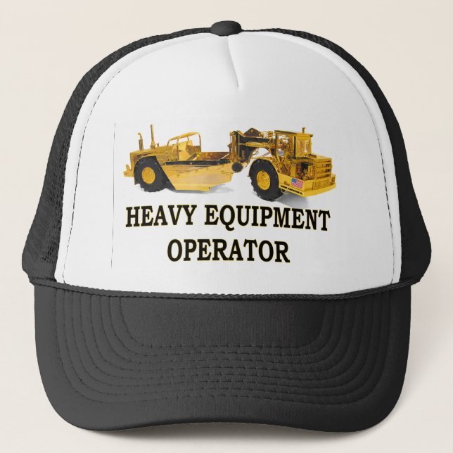 SCRAPER EARTH MOVER TRUCKER HAT (Front)