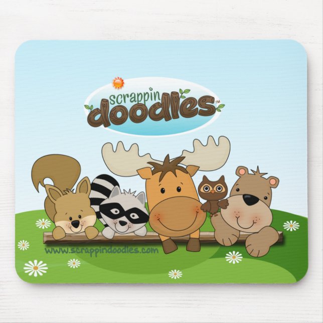 Scrappin Doodles Original Logo Mouse Pad (Front)