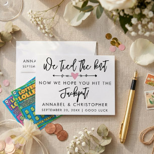 Scratch card Lottery Ticket modern Wedding favour Envelope