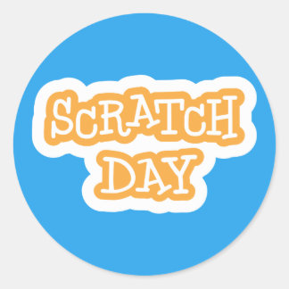 Scratch Day Logo Sticker