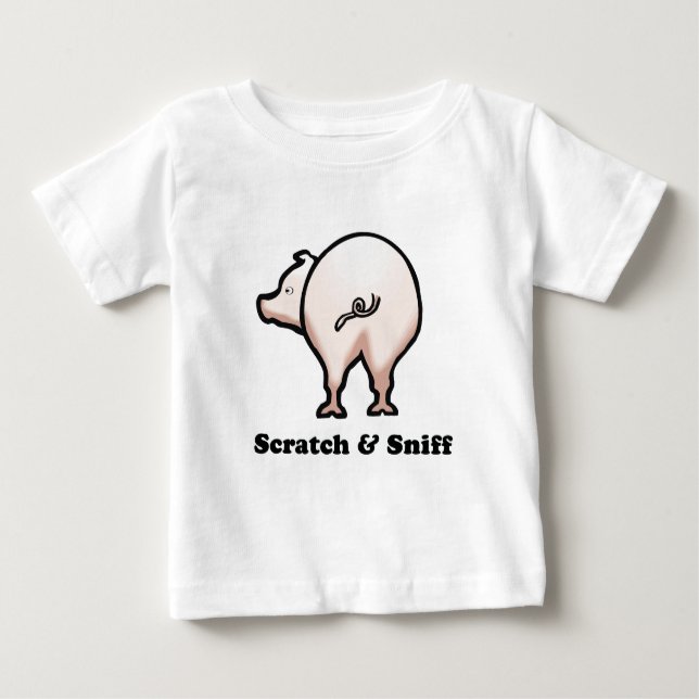 Scratch n Sniff baby t-shirt (Front)