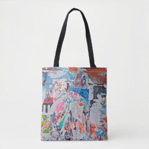 Scratched advertisingtexture,background,poster,art tote bag