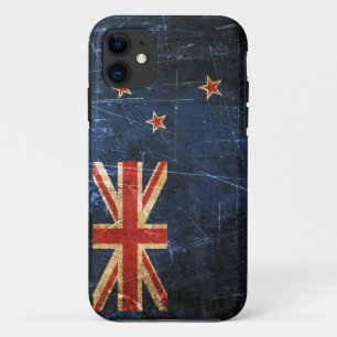 Scratched and Worn Vintage New Zealand Flag iPhone 11 Case