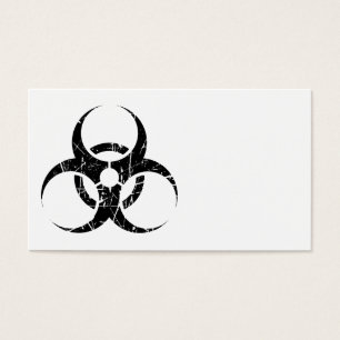 Scratched Black Biohazard Symbol