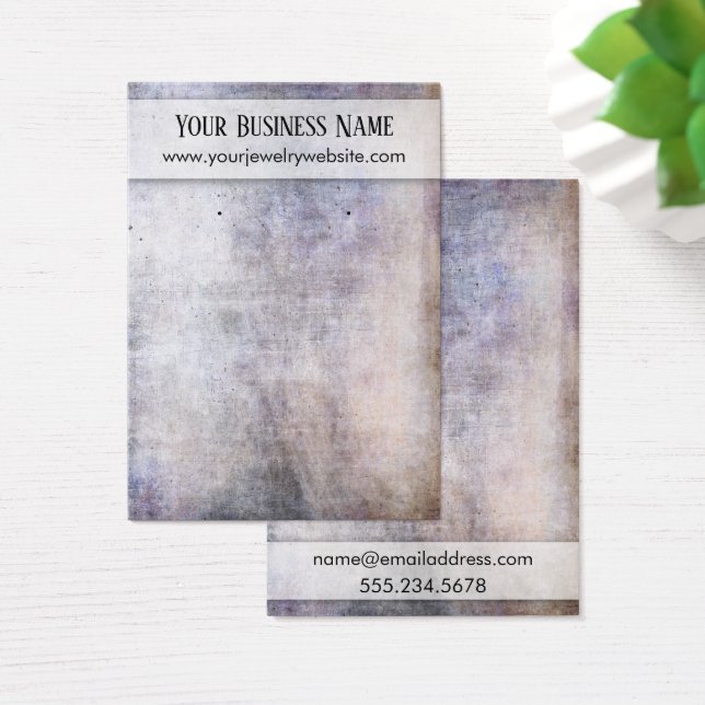 Scratched Brown Purple Earring Holder Display Card (Desk)