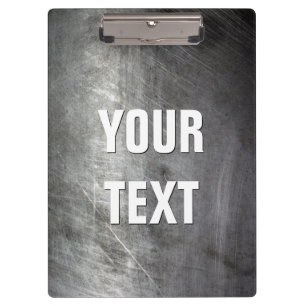 Scratched Brushed Metal Texture Clipboard