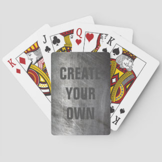 Scratched Brushed Metal Texture Playing Cards