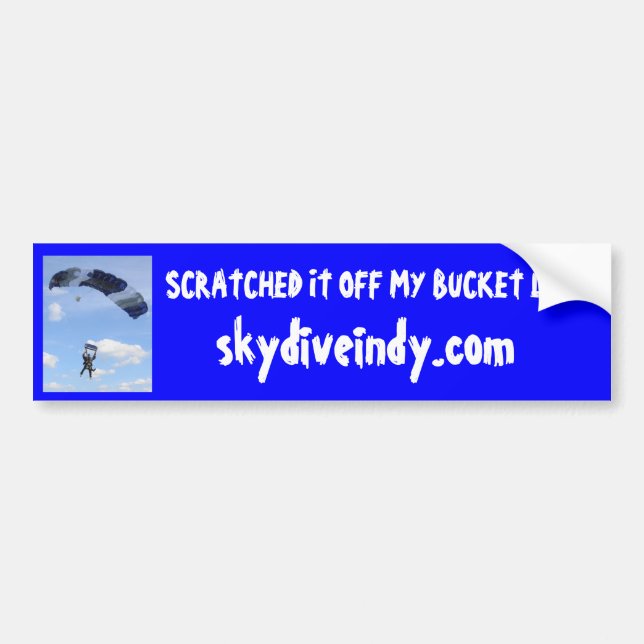 scratched it off my bucket list bumper sticker (Front)