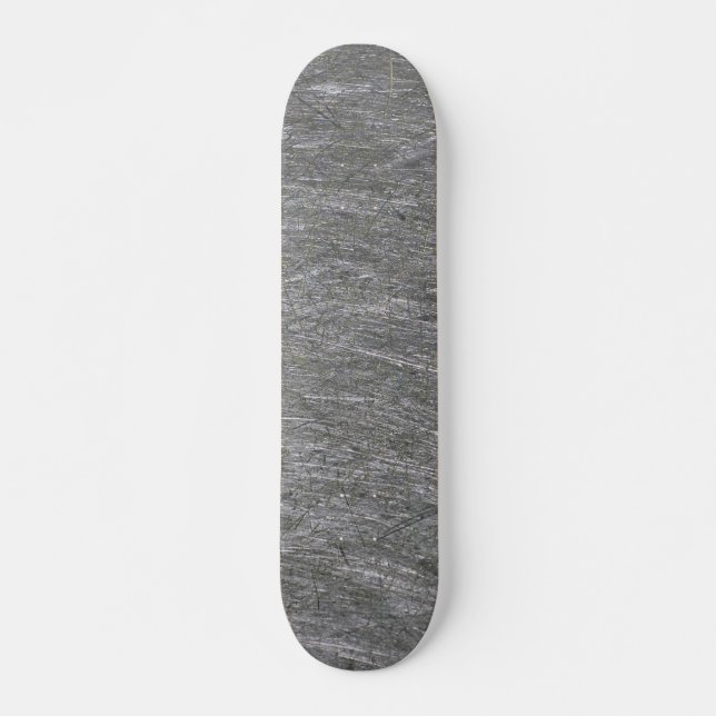 Scratched Metal Skateboard (Front)