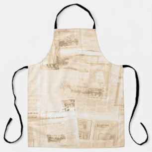 Scratched paper: old newspaper background. apron
