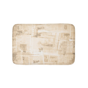 Scratched paper: old newspaper background. bath mat