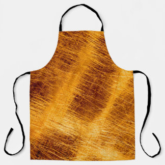 Scratches on a metallic gold background. abstract, apron