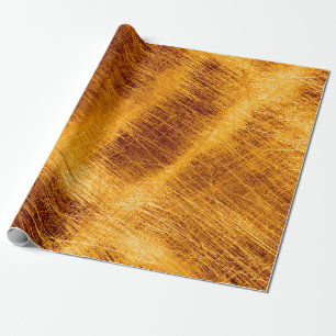 Scratches on a metallic gold background. abstract, wrapping paper