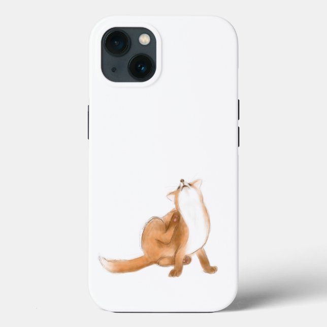 Scratching fox Case-Mate iPhone case (Back)