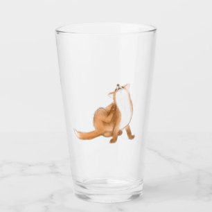 Scratching fox glass