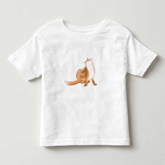 Scratching fox toddler T-Shirt (Front)