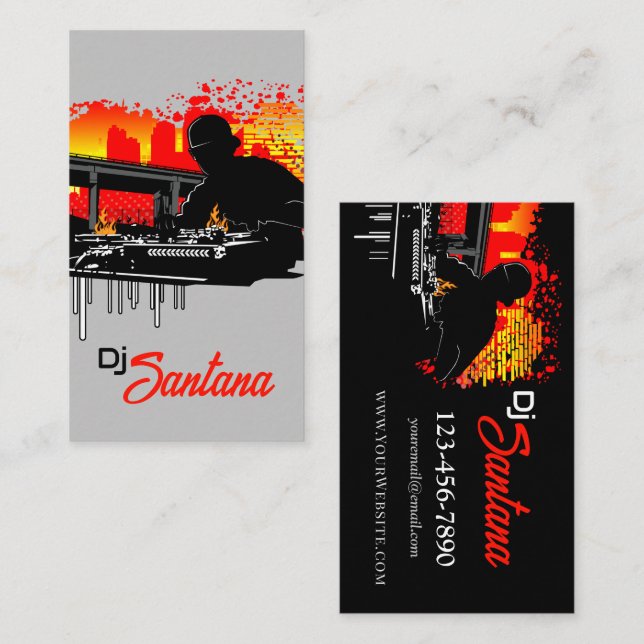 Scratching Hits Business Card (Front/Back)
