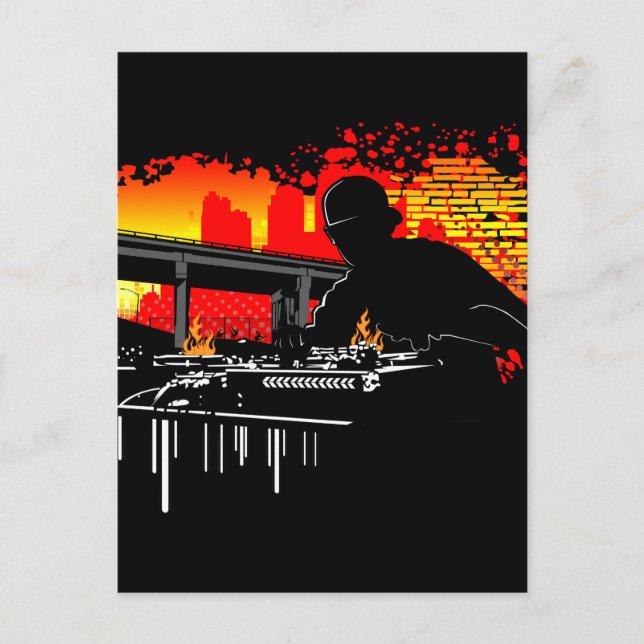 Scratching Hits Postcard (Front)