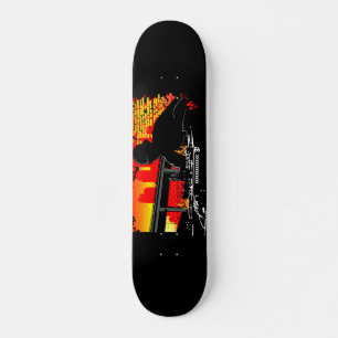 Scratching Hits Skateboard