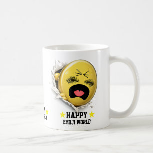 Scratchy Emoji Classic White Mug 3D Character