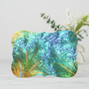 Scratchy fractal holiday card