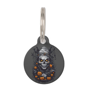 Scray Halloween Pet Tag