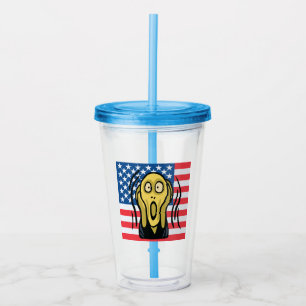 Scream American Acrylic Tumbler