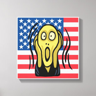 Scream American Canvas Print