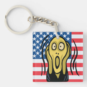 Scream American Key Ring