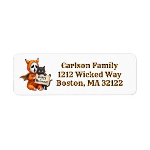 Scream Baby Mask  Return Address Label