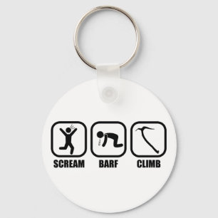 Scream Barf Climb Key Ring