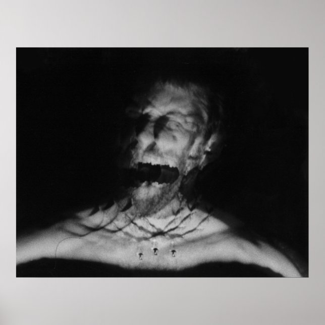 Scream black and white photograph poster (Front)