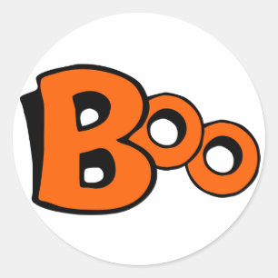 Scream Boo Classic Round Sticker